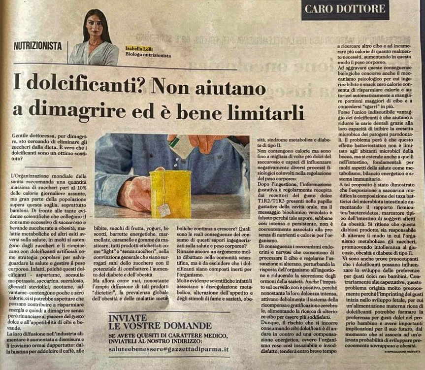 nutrizionista parma